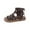 Brown, variant on Otqutp Girls Flip Flops Girls Summer Solid Color Fashion Roman Shoes Sandals Vintage Sandal Boots