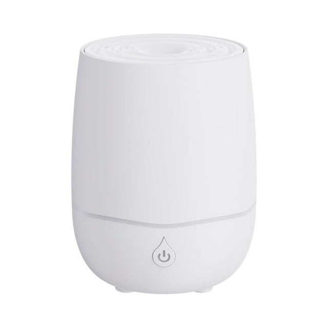 Humidificador de aire de 200 ml, difusor de aceites esenciales con luz colorida y poco ruido. Blanco
