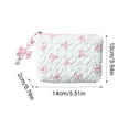 thumbnail image 3 of ONLYEOR C Green Bow Shaped Cosmetic Bag, Lipstick Pouch & Coin Purse, Small Capacity Travel Kit, Adorable Gift For Women, 3 of 5
