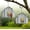 2 Pcs, variant on Church Shaped Metal Solar Bird Feeder Hanging Outdoor Weatherproof for Wild Birds Garden1 Pc