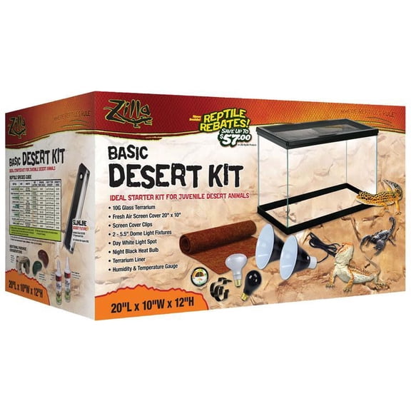 Zilla Desert Reptile Terrarium Starter Kit