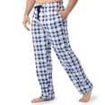 thumbnail image 5 of Pantalón de Pijama IZOD de Franela y Forro Polar para Hombre, Cuadros Gris/Azul XL, 5 of 5