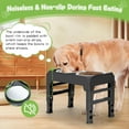 thumbnail image 5 of Elevated Raised Dog Bowl Stand with 2 Stainless Steel Bowls, Adjustable Height for Medium Large Dogs, 12.36" - 3.7" Foldable Feeder, Grey, 5 of 9