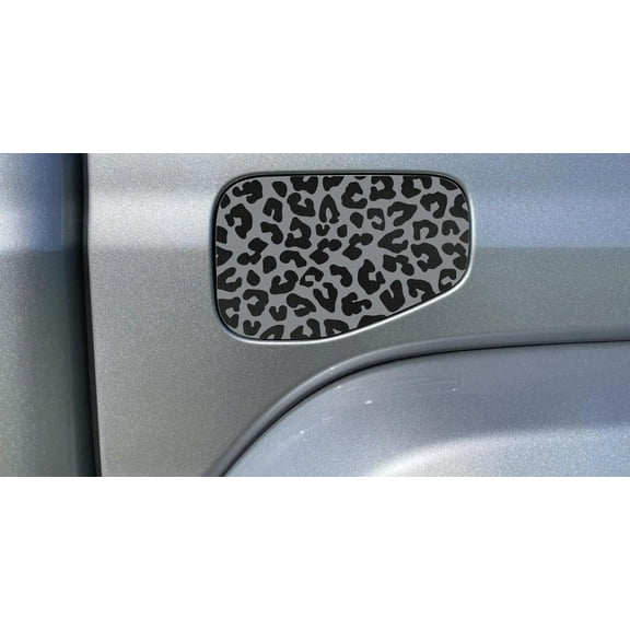 Leopard Print Gas Cap Fuel Door Vinyl Decal Compatible with and Fits Jeep Gladiator