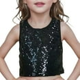 thumbnail image 4 of JIAYUE Carnival Kids Tank Tops For Girls Sequins Sleeveless Crew Neck Crop Jazz Dance Vest For Kids Seasonal Tops, 4 of 4