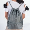 thumbnail image 1 of String Drawstring School Backpack Bag Cinch Sack School Tote Gym Bag Sport Pack, 1 of 5