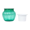 thumbnail image 2 of Bxaolu 1-Pack Self Watering Plant Pots, 5 Inch Flower Pots with Drainage Holes, Tray, Plastic Self Watering Planters for Indoor Outdoor Garden Plants, African Violet, Herbs, 2 of 6