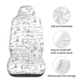 thumbnail image 5 of Yiaed Chemical Formulas Print Car Seat Covers,Universal Auto Seats Protector Fits for Car,SUV Sedan,Truck,Automotive Seat Covers & Accessories(Two packs), 5 of 7