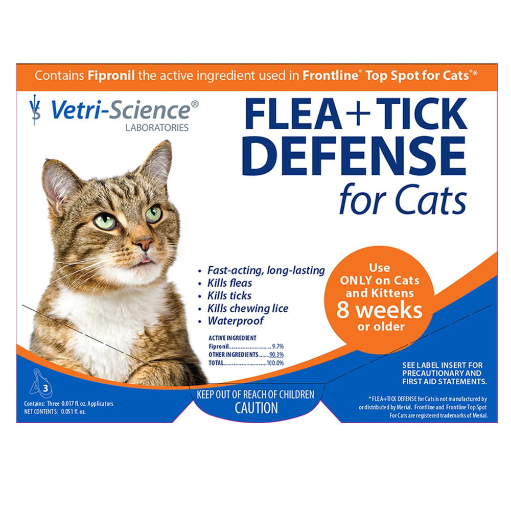 Vetriscience Laboratories Topical Flea & Tick Defense For Cats, 3