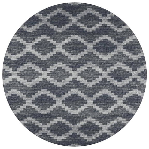 Dalyn Sedona Area Rug SN9-Midnight SN9MN8RO Midnight, 8' x 8'