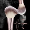 thumbnail image 2 of Juego de brochas de maquillaje HGHDBT, 40 piezas, color marrón con funda profesional, 2 of 9