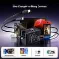 thumbnail image 7 of 2-in-1 Gan 120w Fast Charger, Retractable Scalable Max Super Fast Charger Module, Retractable Fast Charging Cable with 3-in-1 Cables for MacBook/iPad,Phone 16/15/14,Android (Black), 7 of 7