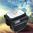 thumbnail image 4 of DUUTI Front Bike Bag Long-time Service Premium Material Assorted Colors Waterproof Cycling Pouch Phone Mount Bicycle Accessories Red【L】, 4 of 10