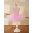 thumbnail image 4 of iiniim Kids Girls' Shiny Sequins Splice Tulle Tutu Princess Dress Leotard Ballet Dance Size 2-12, 4 of 7