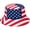 A, variant on American Flag Bucket Hat Stars and Stripes Printed Sun Hat Foldable Wide Brim Fishing Hat for Outdoor Activities