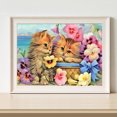 thumbnail image 4 of Full Round Drill Craft Picture 5D DIY Snuggle Cat Diamond Painting Poster Decor Tmvgtek decoración de arte en el hogar, 4 of 9