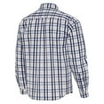 thumbnail image 3 of Men's Antigua Navy Georgia Tech Yellow Jackets Tending 2 Tri-Blend Long Sleeve Button-Down Shirt, 3 of 3
