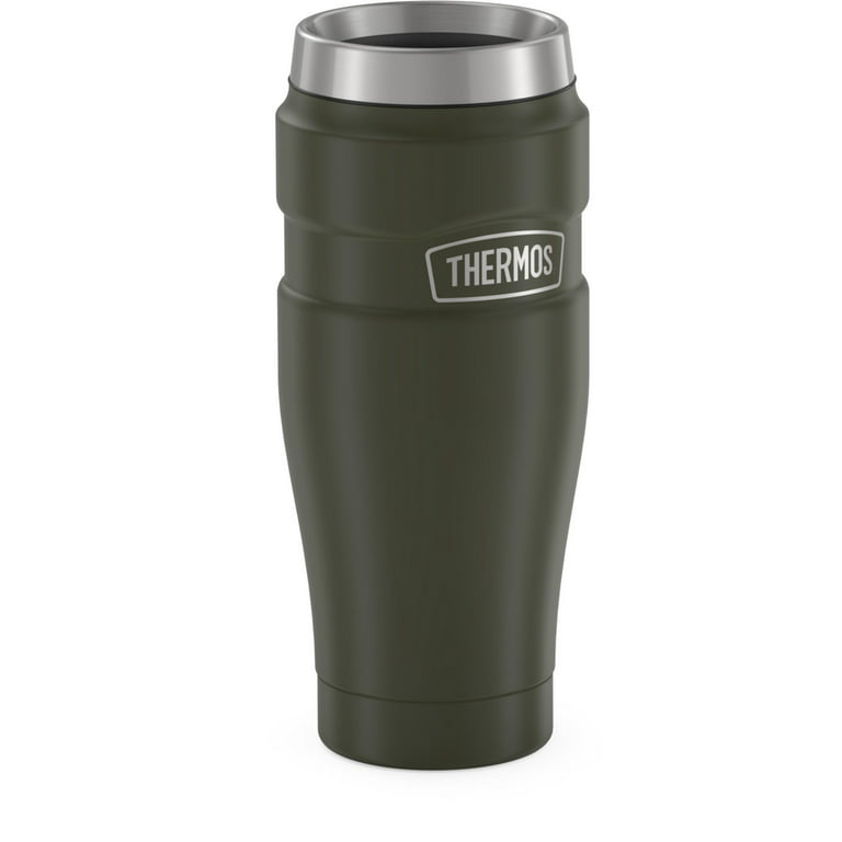  Thermos Stainless King Vacuum-Insulated Compact Bottle, 16  Ounce, Army Green: Home & Kitchen
