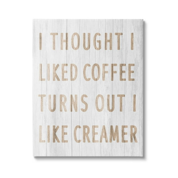 Stupell Industries Funny Kitchen Coffee Phrase Food & Beverage Painting Gallery Wrapped Canvas Print Wall Art, 16 x 20