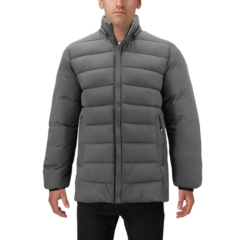Mens puffer jacket hotsell with detachable hood