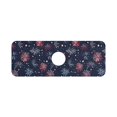 thumbnail image 7 of Yayeee Faucet Mat for Kitchen Sink 14.7" Diatomite Long Splash Guard Pad, Red and Blue Fireworks Pattern, 7 of 7