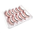 thumbnail image 1 of CNKOO Boc 5 Pairs 3D False Eyelashes Soft Comfortable to Wear Imitation Mink Gradient Color Beauty False Eye Lashes for Performance, 1 of 10
