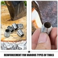 thumbnail image 4 of Cuña cónica para hacha para mango de martillo, accesorios de instalación, 12 piezas, herramienta de hierro y metal, carpintería plateada, 4 of 6