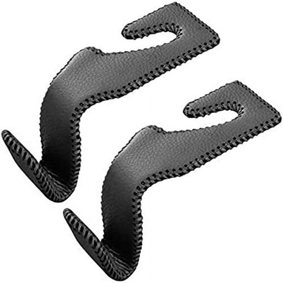 Car Seat Headrest Hooks - 2Pcs Leather Car Seat Hooks, Multi-Functional Car Seat Back Hooks, Hidden Car Storage Hooks, for Car Interior Organing Storage