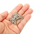thumbnail image 5 of Uxcell 4mm ID x 15mm L Screw Eyes Pin Mini Small Eye Hooks Dark Silver 150 Pack, 5 of 6