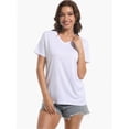 thumbnail image 2 of Womens Short Sleeve Round Neck Shirts Summer Top Fashion Basic Tee, 2 of 6