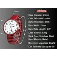 thumbnail image 5 of Blekon Collections Women's Super Large Face Stretch Band Watch, Japanese Movement PC21J, Adults, 5 of 5