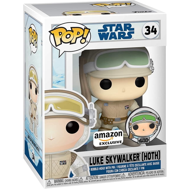 Funko Pop Star Wars Hoth Luke Skywalker con Pin Funko