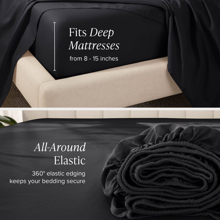 Bare Home 400 Thread Count 100% Organic Cotton Twin XL Sheet Set photo 7