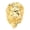 Gold, variant on Mens Lion Head Ring Titanium Steel Gold Electroplated Geometric Ring Punk Rock Hip Hop Fashion Jewelry Fashion