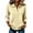 A4-Beige, variant on Textilo Polo Shirts for Women 3/4 Sleeve Lapel Collar Shirt 3 Buttons Solid Color Polo Shirt Lightweight Work Business Casual Workout Tops,Purple M