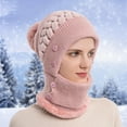 thumbnail image 2 of 3-in-1 Winter Balaclava, 2025 New Knitted Hat, Multifunctional Scarf Hat for Outdoor Sports, Cozy Ski Mask for Women, 2 of 5