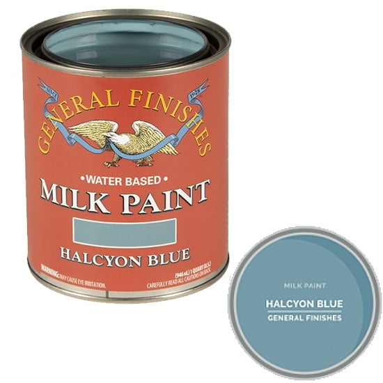 Halcyon Blue, General Finishes Milk Paint, Pint