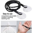 thumbnail image 3 of Corde à Linge de Voyage, 2 Pcs Corde à Linge avec Ventouse Rétractable Portable pour Intérieur Ou Extérieur, Voyage, Camping Randonnée, Noir, 3 of 4