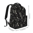 thumbnail image 2 of Honeii Happy Skeletons Dancing Print Backpack for Both Men and Women, Basic Bookbag for College, Work, or Travel,Rucksack Computer Bag-One Size, 2 of 5