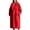 Red, variant on Winter Coats Women Faux Fur Thick Long Thermal Overcoats Plus Size Sherpa Fuzzy Jacket Colorblock Lining & Pocket Coat Green L