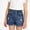 Blue, variant on Liyamei Girls Elastic Waist Denim Shorts with Loose Fit for Summer Play Size 1-8,Blue