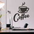 thumbnail image 3 of Una taza de calcomanía de pared de café caliente, pegatina de pared, decoración de pared moderna, 3 of 4
