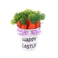 thumbnail image 5 of 4PCS Tabletop Metal Easter Carrot Pot Decor 5.12in Happy Easter Spring Desk Shelf Decorations Farmhouse Home, 5 of 7