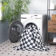 thumbnail image 3 of Safavieh Santa Clara Madrid Checkered Polyester Area Rug, Ivory/Black, 4' x 6', 3 of 12