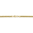 thumbnail image 4 of 14k Or Jaune 20 Pouces 2.6mm 3 Fils Chaîne Collier Pendentif Spiga, 4 of 9