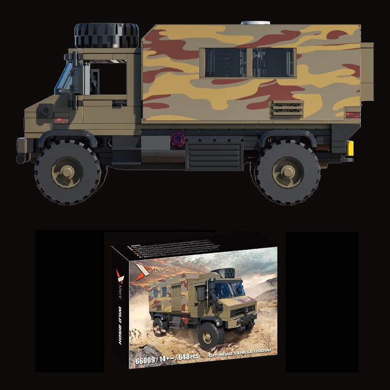 U4000 Off-Road Vehicle Building Kit,643PCS Camo Model Car, Desktop Decor, STEM Toy Gift for Teens & Adults, Compatible Bricks