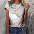 thumbnail image 1 of Lolmot T-Shirts pour Femmes, Mode Femmes Nouveau Style T-Shirts Imprimés Manches Courtes Col Rond Blouses Été Décontracté Hauts pour Dames, 1 of 6