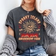 thumbnail image 2 of Funny Spooky Island Est 2002 Amusement Park Skull T-Shirt, Men's And Women's Graphic Tee 100% Cotton by TBun, Full Sizes S-5XL, 2 of 5