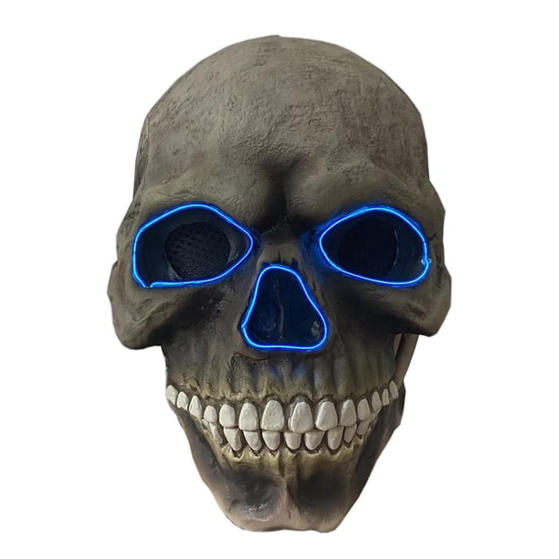 Cubierta De Cara Brillante De Esqueleto De Halloween, Accesorios De Cosplay, Cubierta De Cara De Látex Para Carnaval De Pascua, Mascarada Minnieouse HA037243-00