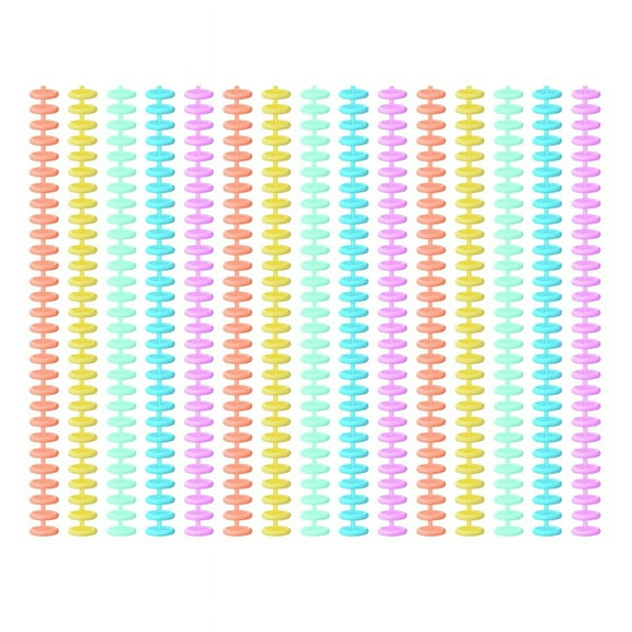 50PCS Plastic Spiral Binding Coils, 1/2 inch Diameter 30 Ring Binding Spirals,Christmas Gifts for Students and Coworkers